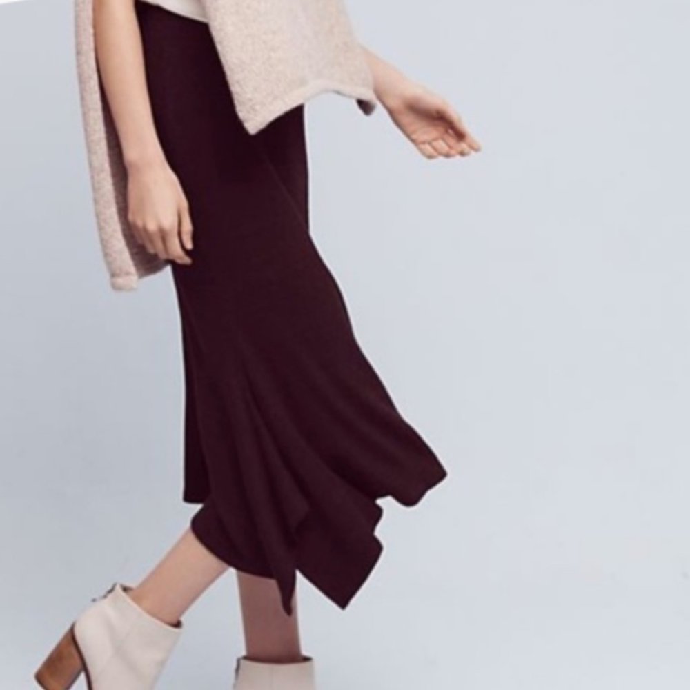 Anthropologie - Dolan - Brown Knit Maxi Skirt - Size M